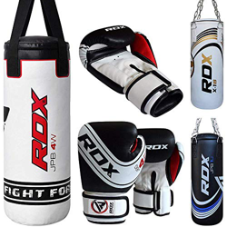 RDX Relleno Saco de Boxeo Niños MMA Muay Thai Kick Boxing Artes Marciales con Guantes Entrenamiento Junior Punching Bag precio