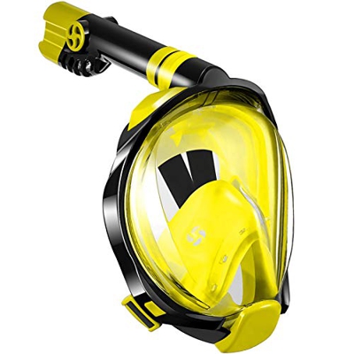 WSTOO Máscara de Snorkel,Máscara de Buceo Plegable 180 Vista panorámica,para Adultos y niños