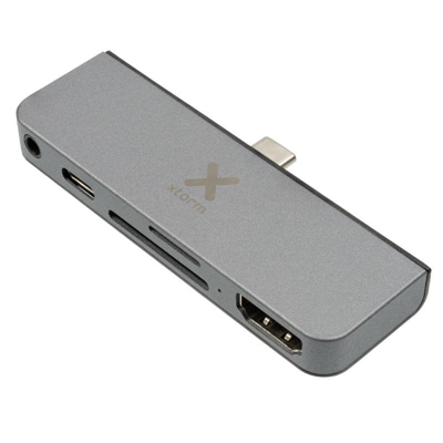 Xtorm Hub USB-C 5-in-1 Aluminio Gris