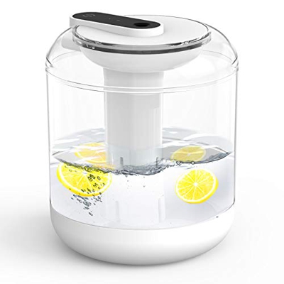 EUKO humidificador ultrasónico silencioso 1000ml humidificadores de Aire con alimentación USB Apagado automático con luz de Noche para Dormitorio de b