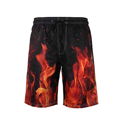 Enhome Shorts de Playa para Hombre, Shorts de baño Bañadores de Hombre Cortos Respirable Secado Rápido Verano Bañador de Surf Pantalones para Deporte 