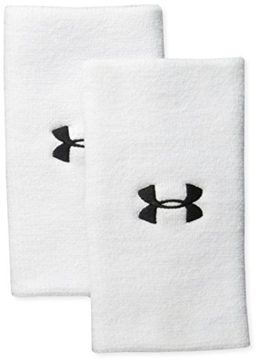 Under Armour UA 6'' Performance Wristband Muñequeras Unisex, Accesorios de Entrenamiento, Blanco, OSFA