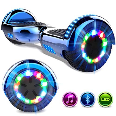 GeekMe Hoverboard 6.5'' Self Balance Scooter Las Ruedas LED Luces, Scooter eléctrico con Bluetooth - Patinete Eléctrico 2 * 350W