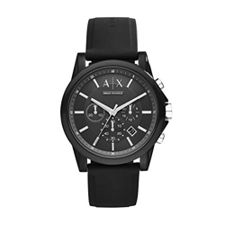 Armani Exchange Reloj Cronógrafo para Hombre de Cuarzo con Correa en Silicona AX1326 en oferta