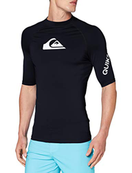 Quiksilver All Time - Licra De Manga Corta con Protección Solar UPF 50 para Hombre Licra De Manga Corta con Protección Solar UPF 50, Hombre, Black, M características