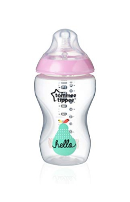 Tommee Tippee 42269887 - Biberón decorado, 340 m(340 ml Rosa)