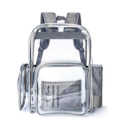 SPEEDEVE Mochila Bolso Escolar PVC Transparente estancas,Gris precio