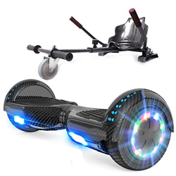 RCB Hoverboard Overboard y Hoverkart Patinete Eléctrico 6.5 Pulgadas Scooter Eléctrico Auto- equilibrado con Bluetooth Self-Balancing Scooter con Luce características