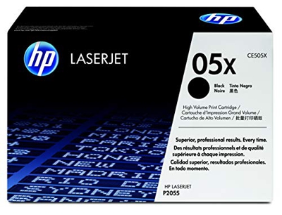 HP 05X CE505X, Negro, Cartucho Tóner de Alta Capacidad Original, de 6.500 páginas, para impresoras HP LaserJet P2035, P2055, P2030, P2050, P2055D y P2