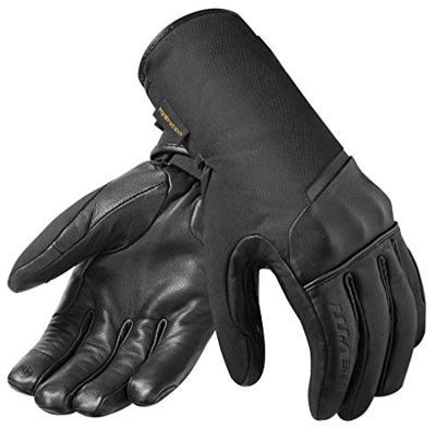 FGW076 - 0010-XYL - Rev It Trocadero H2O Leather Motorcycle Gloves 3XL Black