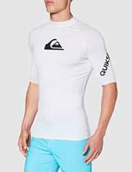 Quiksilver All Time - Licra De Manga Corta con Protección Solar UPF 50 para Hombre Licra De Manga Corta con Protección Solar UPF 50, Hombre, White, L características