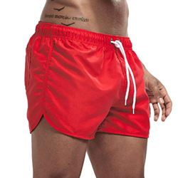 JURTEE Hombre Pantalones Cortos de Playa Secado Rápido Bañador Estampado Beach Shorts Sólido de Color Surf Cintura Elástica Deportivos Corriendo Traje características