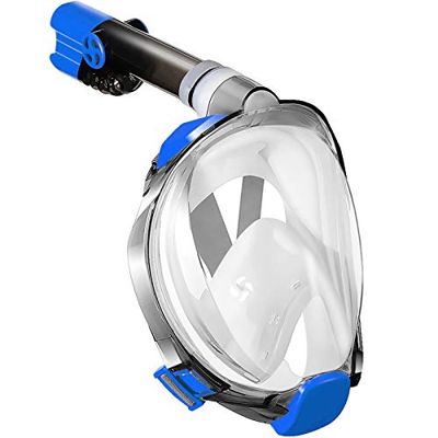 WSTOO Máscara de Snorkel,Máscara de Buceo Plegable 180 Vista panorámica,para Adultos y niños