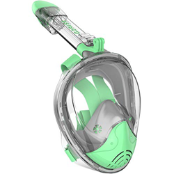 G2RISE Máscara de Buceo, Máscara de Snorkel de Cara Completa 180 Vista Panorámica con Montaje de Snorkel Desmontable, Diseño Antiniebla y Plegable par características