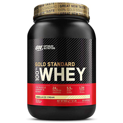 Optimum Nutrition ON Gold Standard 100% Whey Proteína en Polvo Suplementos Deportivos, Glutamina y Aminoácidos, BCAA, Helado de Vainilla, 30 Porciones precio