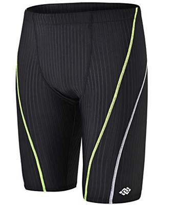 JINSHI Bañador Hombre Jammer de Competición Ropa de Baño Boxer Pantalones de Natación Trajes Deportivos Surf 0508 L(36)