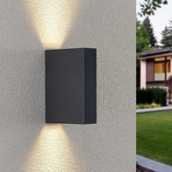 Lindby Ugar aplique LED de exterior 4,8 cm up/down características