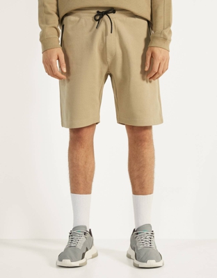 Bershka Bermuda Con Cremalleras Hombre L Kaki