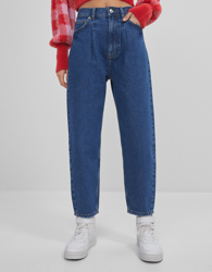 Bershka Jeans Balloon Mujer 34 Azul características