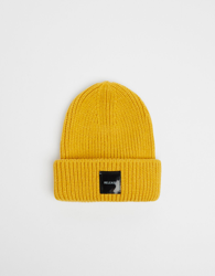 Bershka Beanie Canalé Hombre Amarillo precio