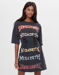 Bershka Vestido Megadeth Mujer S Negro características