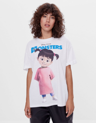 Bershka Camiseta Monstruos Sa Mujer Xs Blanco precio