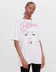 Bershka Camiseta Blondie Mujer S Blanco precio