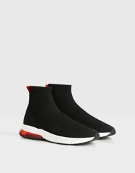 Bershka Botines Deportivos Calcetín Hombre Hombre 45 Negro en oferta