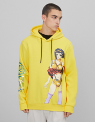 Bershka Sudadera Cowboy Bebop Hombre S Amarillo en oferta