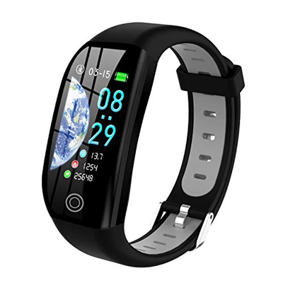 Tipmant Pulsera de Actividad, Reloj Inteligente Smartwatch Impermeable  (negro)