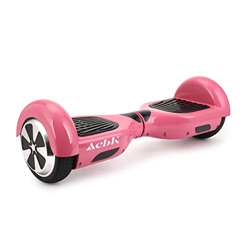 ACBK - Patinete Eléctrico Hover Autoequilibrio con Ruedas de 6.5" (Luces Led integradas), Velocidad máxima: 10-12 km/h - Autonomía 10-20 km, Rosa precio