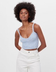 Bershka Top Tirantes Mujer L Azul Claro características