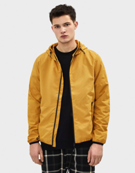 Bershka Cazadora De Algodón Con Capucha Hombre Xs Mostaza precio