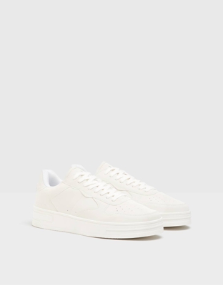 Bershka Zapatilla Reflectante Hombre Hombre 39 Blanco