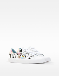 Bershka Zapatilla Minnie Daisy Mujer 35 Blanco en oferta