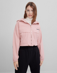 Bershka Cazadora Nylon Detalles Reflectantes Mujer Xs Rosa características