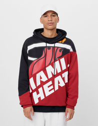 Bershka Sudadera Miami Heat Nba Hombre Xs Granate en oferta