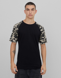 Bershka Camiseta Con Manga Ranglán Hombre Xs Kaki precio