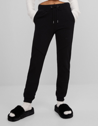 Bershka Pantalón Jogger Felpa Mujer Xl Negro precio