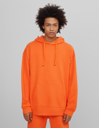 Bershka Sudadera Oversize B3 Project Hombre L Naranja características