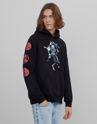 Bershka Sudadera Naruto Hombre Xl Negro