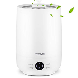 YISSVIC Humidificador Ultrasónico Silencioso 4L con Aromaterapia Difusor y Filtro, 3 Niveles de Volumen de Vapor Ajustable y Modo de Humedad Constante características