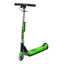 Xootz Patinete Plegable eléctrico Kids Elements con Rueda de luz LED y Manillar Plegable, Infantil, TY6018A, Verde, 70 x 49 x 89 cm en oferta