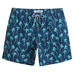 MaaMgic Shorts de Baño para Hombre Shorts de Playa Traje de Bañode Secado Rápido para Vacaciones Diseño a Rayas, Coco Azul M en oferta