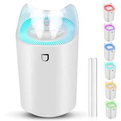 StillCool Humidificador de Silencioso para Bebes, 3L 20 Horas Difusor de Aromas Ultrasónico Auto-Apagado con Luz Colorida, 2 Boquillas y 3 Modos para  características