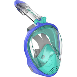 G2RISE Máscara de Buceo, Máscara de Snorkel de Cara Completa 180 Vista Panorámica con Montaje de Snorkel Desmontable, Diseño Antiniebla y Plegable par características