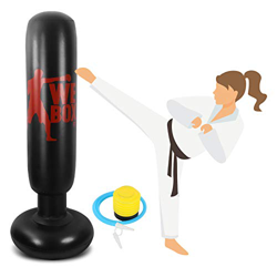 Winload Saco de Boxeo, 160cm Saco de Boxeo Hinchable de Pie para Niños, Fitness Boxeo Saco de Arena Columna Tumbler, Practicar Karate, Ejercicio y Ali precio