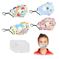 4 bandanas de cara de algodón para niños características