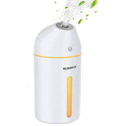 Homasy 320ml Mini Humidificador, Portátil USB Humidificador Ultrasónico Cool-Mist Vaporizador, 19dB Whisper Quiet con 8 Hours Timer para Hogar de la O características