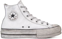 Converse Chuck Taylor All Star Leather Smoke Platform High Top white/white smoke in características